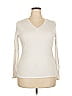 Active Basic Ivory 3/4 Sleeve T-Shirt Size 2X - photo 1
