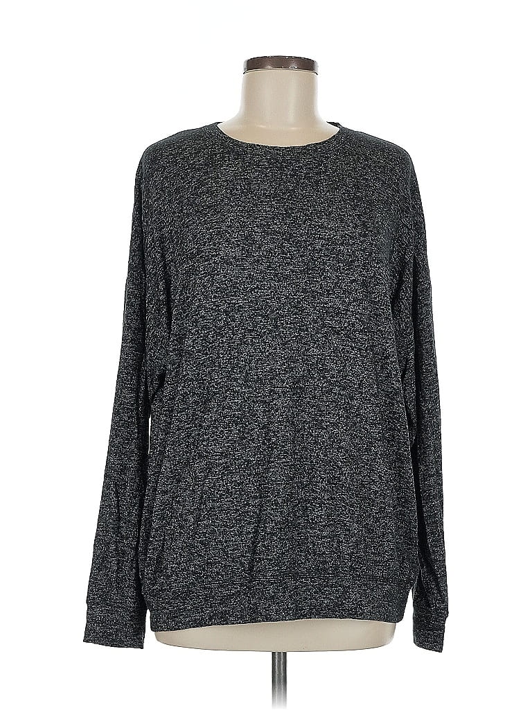 Pre-owned Athleta Long Sleeve T-shirt In Gray