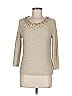 Ruby Rd. Gold 3/4 Sleeve Top Size M - photo 1