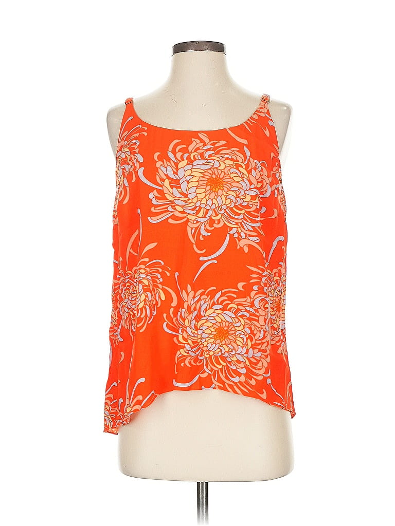 Click to view more detailed imagery on our partner's website Pre-owned Cabi Sleeveless Blouse In Orange
