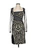 ANAC designed by kimi Graphic Silver Cocktail Dress Size S - photo 1