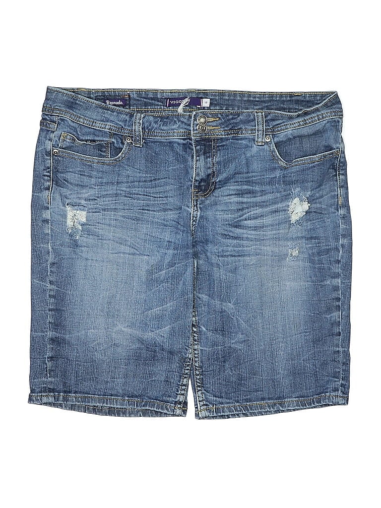 Pre-owned Vigoss Denim Shorts In Blue