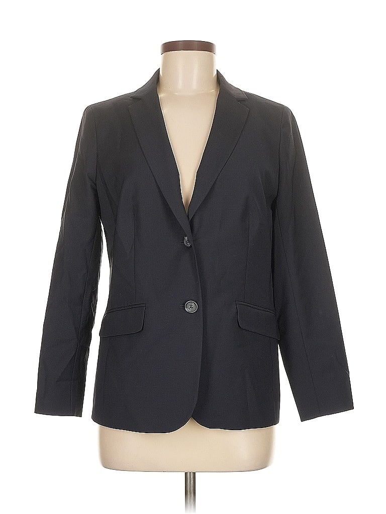 Pre-owned Talbots Wool Blazer Jacket In Black
