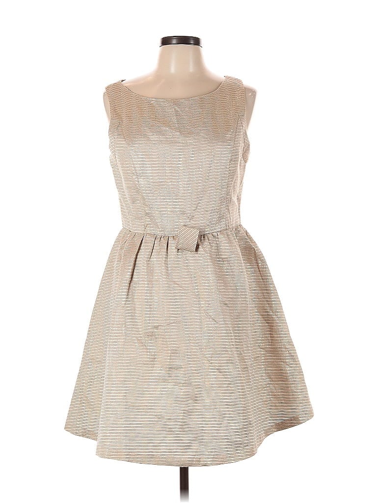Pre-owned Lc Lauren Conrad Cocktail Dress In Neutral