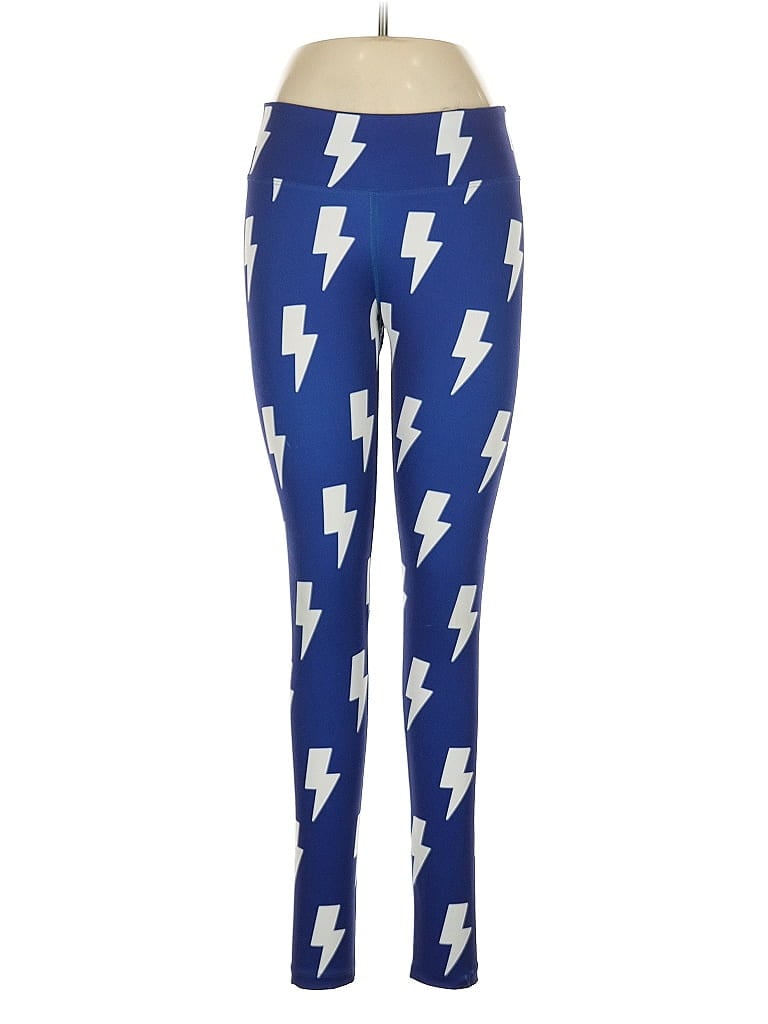 Corey Graphic Blue Leggings Size M - photo 1