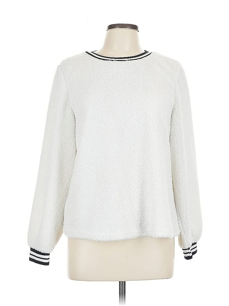 Click to view more detailed imagery on our partner's website Pre-owned Cece Pullover Sweater In White