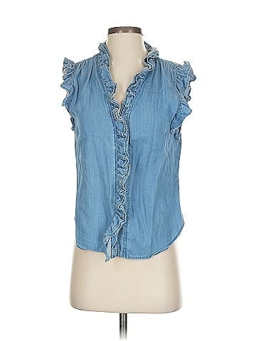 Industry Sleeveless Button-Down Shirt (view 1)