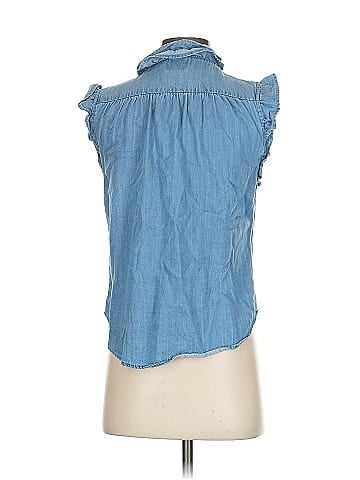 Industry Sleeveless Button-Down Shirt (view 2)