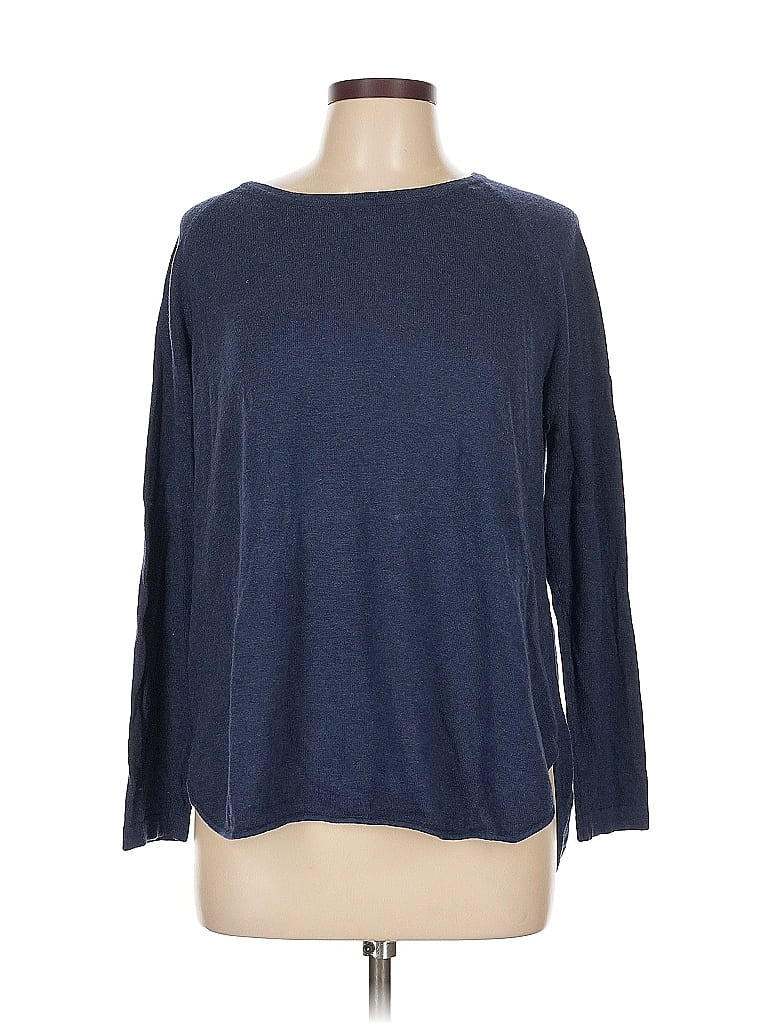 Pre-owned M Magaschoni Pullover Sweater In Blue