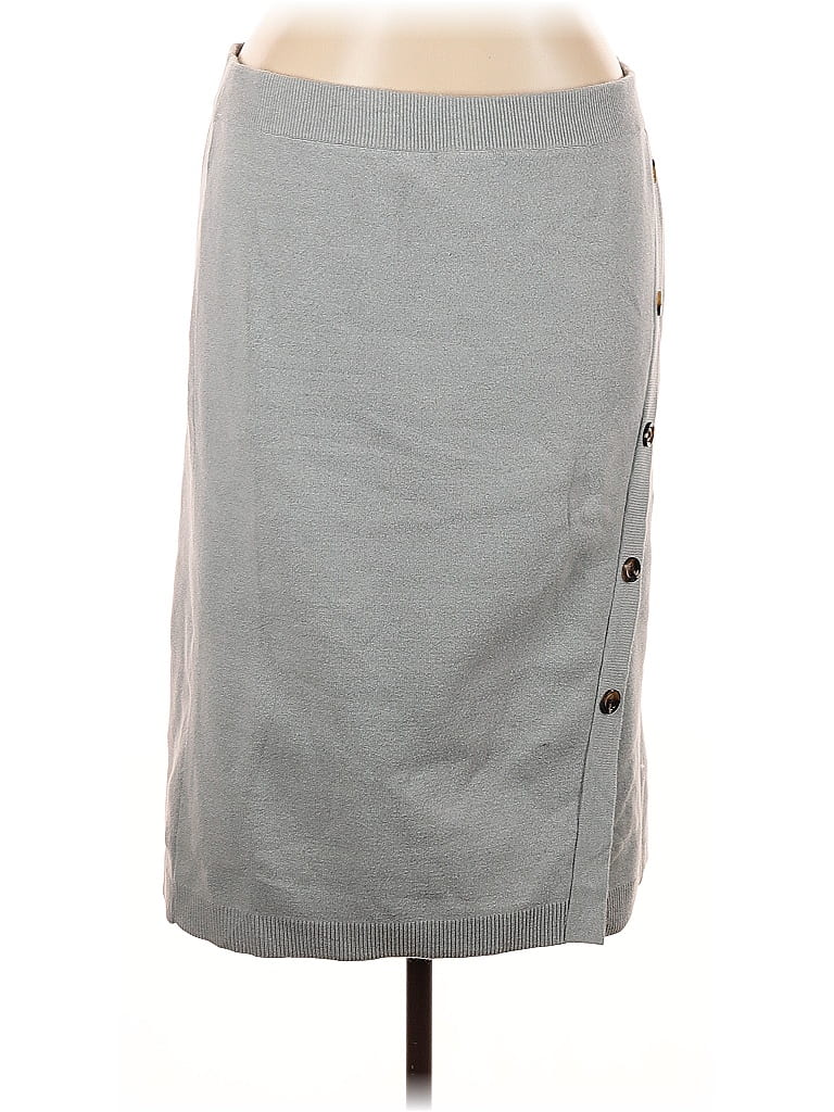 WHO WHAT WEAR Pre-owned Casual Skirt In Gray