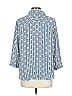 Chico's 100% Polyester Polka Dots Blue 3/4 Sleeve Blouse Size Lg (2) - photo 2