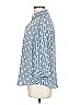 Chico's 100% Polyester Polka Dots Blue 3/4 Sleeve Blouse Size Lg (2) - photo 5