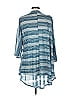 Lularoe 100% Polyester Stripes Blue Cardigan Size L - photo 2