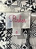 Parker 100% Silk Print Silver Silk Pants Size 0 - photo 3