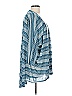 Lularoe 100% Polyester Stripes Blue Cardigan Size L - photo 4