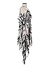 Aidan Mattox 100% Polyester Graphic Silver Black Cocktail Dress Size 6 - photo 4