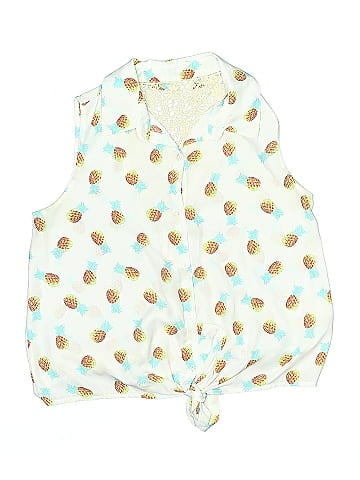 No Boundaries Sleeveless Button-Down Shirt (view 1)