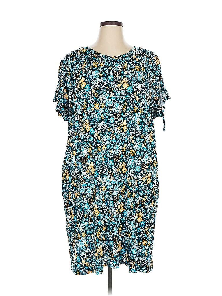 Terra & Sky Teal Kimono Size 1X - photo 1