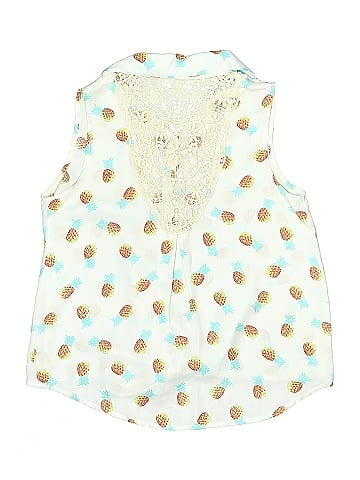 No Boundaries Sleeveless Button-Down Shirt (view 2)