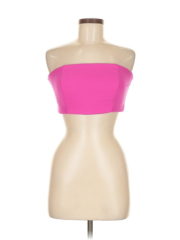 Pre-owned Nbd Sleeveless Top Pink Strapless Neckline Tops