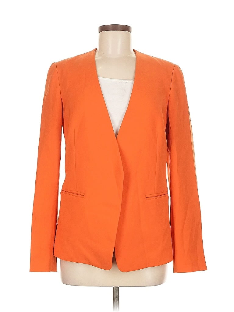 Pre-owned Lafayette 148 Blazer Jacket In Orange