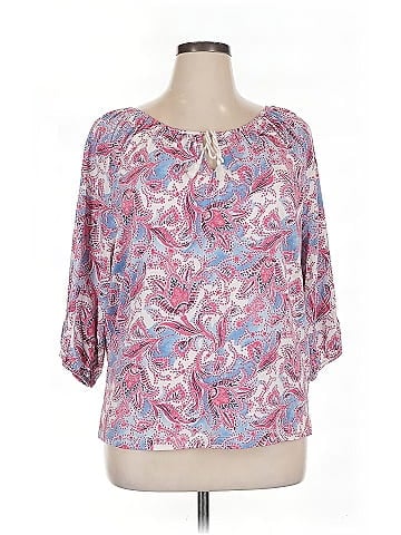 L-RL Lauren Active Ralph Lauren 3/4 Sleeve Blouse (view 1)