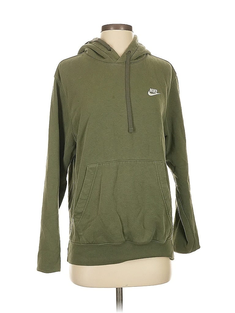 Pre-owned Nike Pullover Hoodie In Green