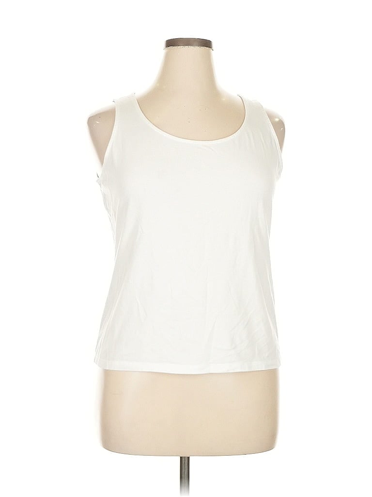 Pre-owned Talbots Sleeveless T-shirt In White