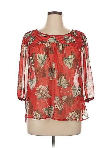 LC Lauren Conrad 3/4 Sleeve Blouse (view 1)