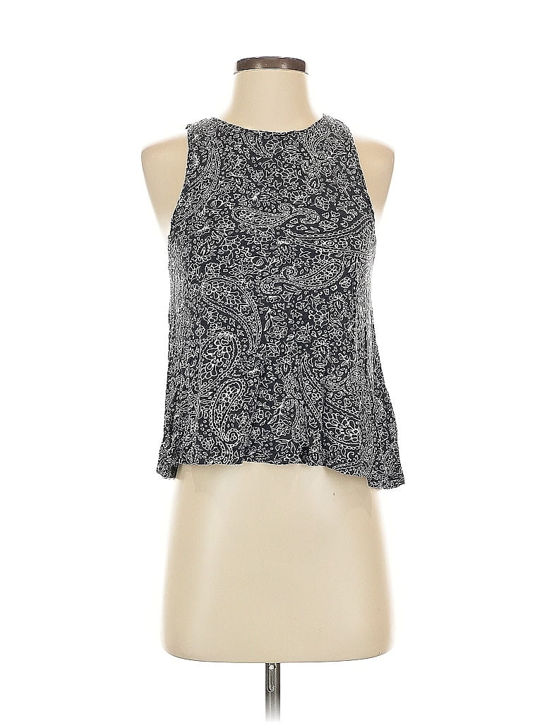 Pre-owned H&m Tank Top Gray Halter Neckline Tops