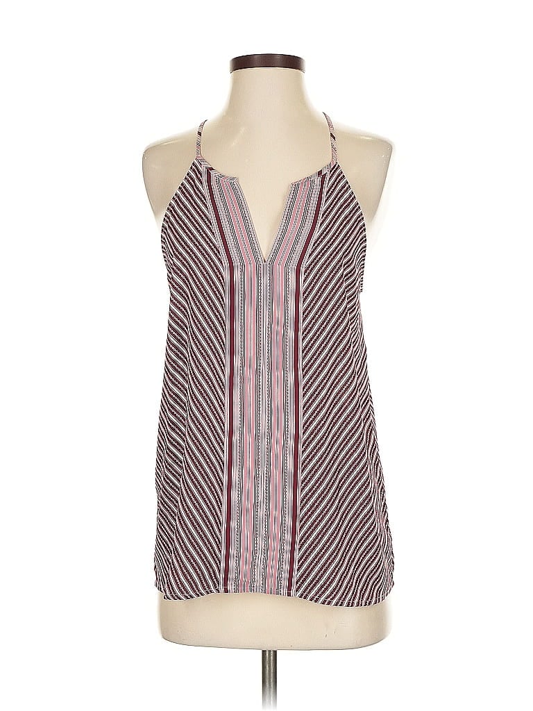 Pre-owned Ann Taylor Loft Outlet Sleeveless Blouse In Brown