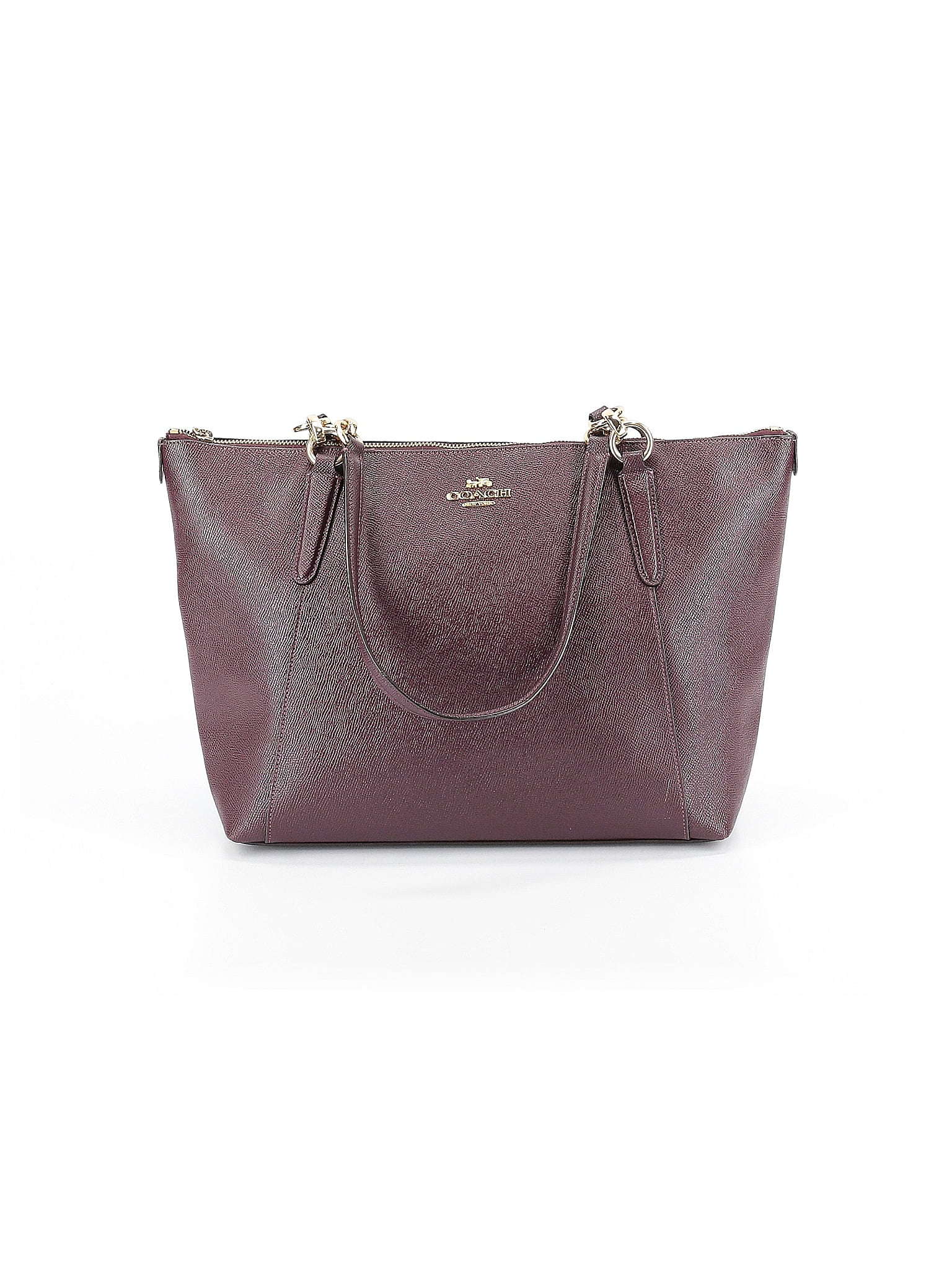 Coach Factory 100% Leather Burgundy Leather Shoulder Bag One size