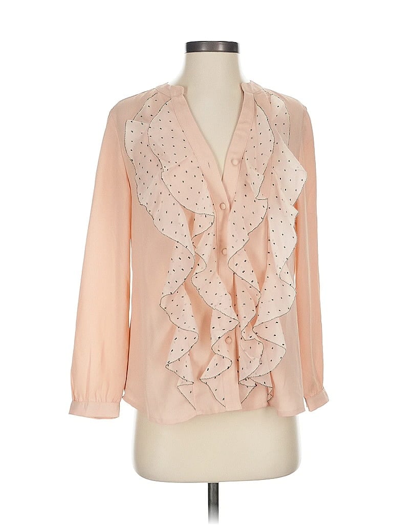 Click to view more detailed imagery on our partner's website Pre-owned Chico's 3/4 Sleeve Blouse In Pink