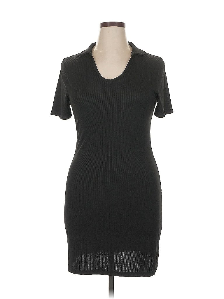 Pre-owned Shein Casual Dress In Black