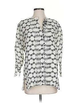 'S Max Mara 3/4 Sleeve Button Down Shirt