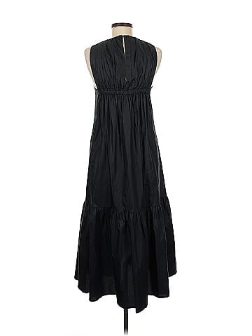 Peserico Solid Black Casual Dress Size 8 (estimated)