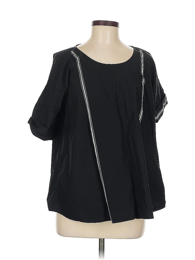 Pre-owned Uniqlo And Lemaire 3/4 Sleeve Blouse In Black
