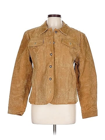 Christopher & Banks Leather Jacket (view 1)