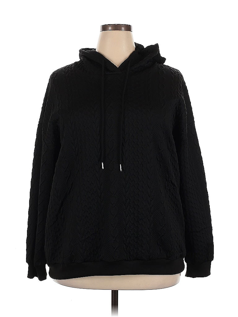 Pre-owned Unbranded Pullover Hoodie In Black