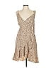 Sanctuary 100% Polyester Animal Print Tan Gold Cocktail Dress Size 4 - photo 1