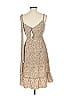 Sanctuary 100% Polyester Animal Print Tan Gold Cocktail Dress Size 4 - photo 2