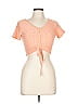 Assorted Brands Orange Short Sleeve Top Size L - photo 1