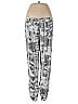 Parker 100% Silk Print Silver Silk Pants Size 0 - photo 1
