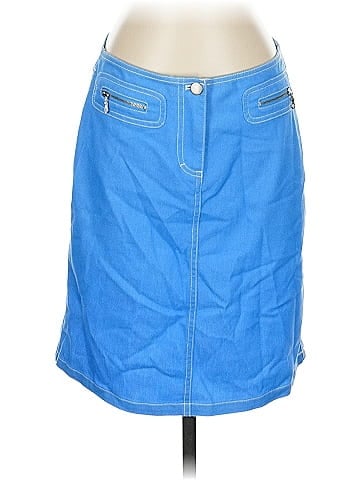 Lillie Rubin Denim Skirt (view 1)