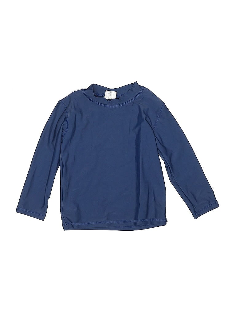 Pre-owned Rugged Butts Kids' Rash Guard In Blue
