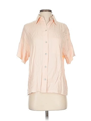 Vince. Short Sleeve Silk Top (view 1)