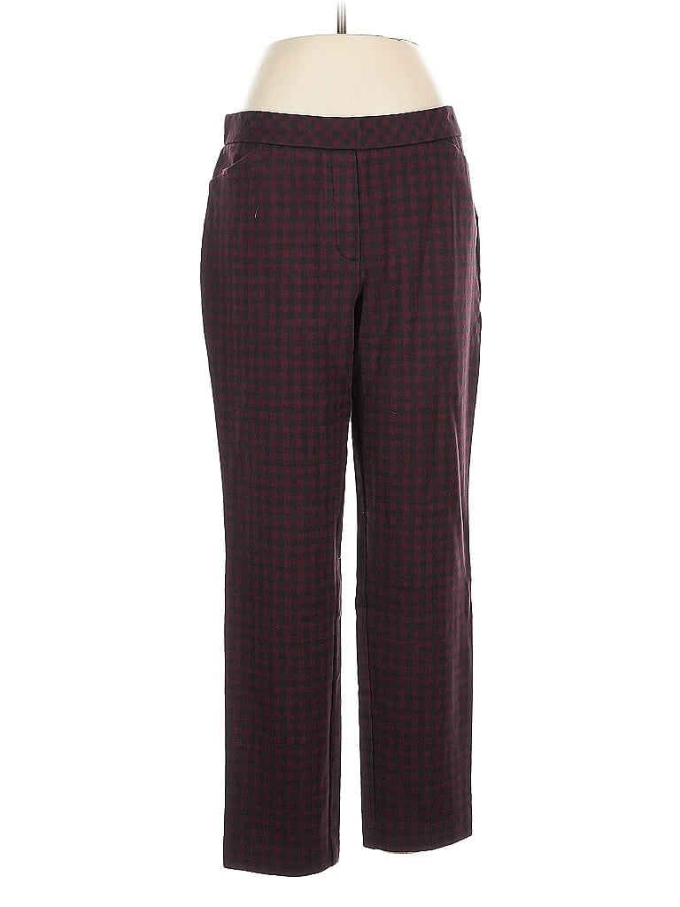 Pre-owned Jjill Casual Pants In Burgundy