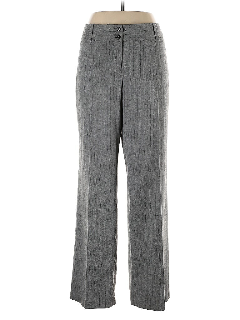 Pre-owned Ab Studio Dress Pants In Gray