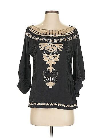 Corey Lynn Calter 3/4 Sleeve Silk Top (view 1)
