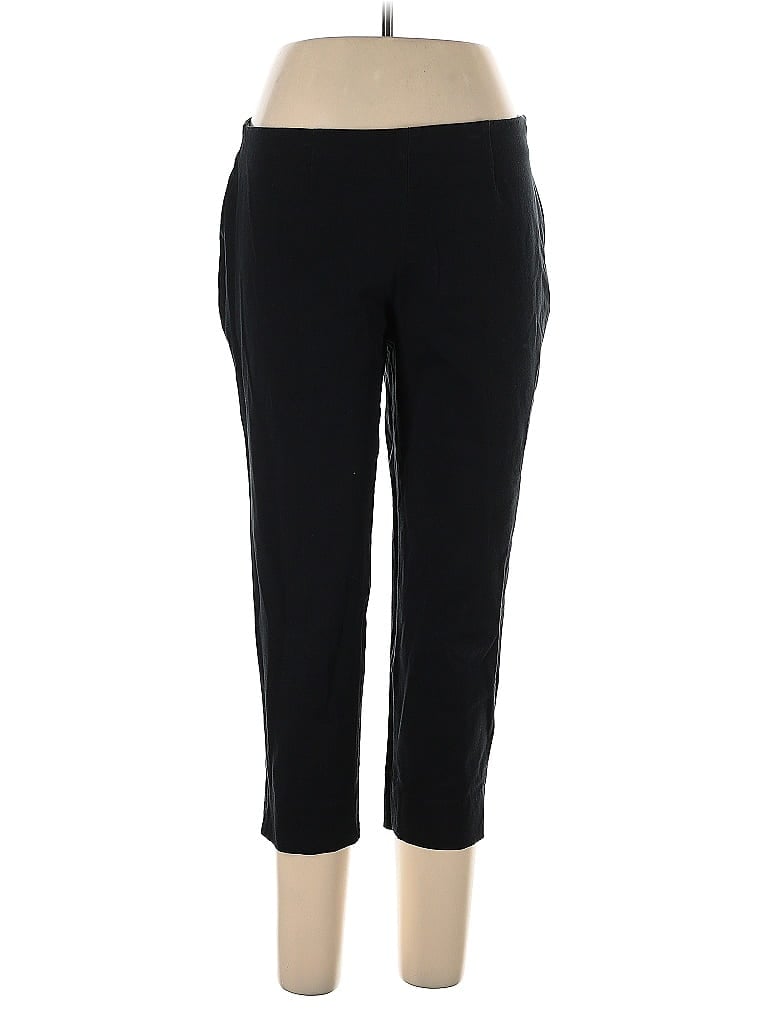 Pre-owned Lands' End Casual Pants In Black